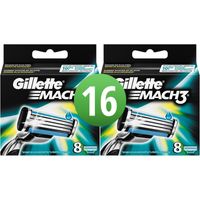 Gillette Combi Scheermesjes Mach3 16 mesjes (2x8) Gillette Combi Scheermesjes Mach3 16 mesjes (2x8)