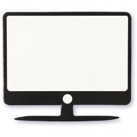 Happy Moments silhouette scherm zwart/wit 62 x 53 mm 10 stuks - thumbnail