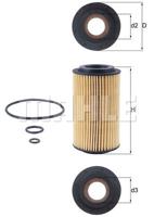 Oliefilter MAHLE, Diameter (mm)64,3mm, u.a. für Mercedes-Benz, Jeep - thumbnail