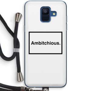 Ambitchious: Samsung Galaxy A6 (2018) Transparant Hoesje met koord