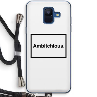 Ambitchious: Samsung Galaxy A6 (2018) Transparant Hoesje met koord