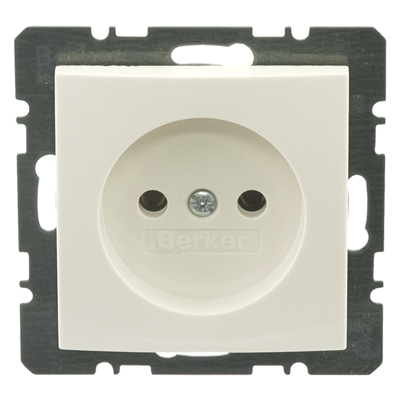 Berker B S1 Contactdoos | Inbouw | 1-voudig | Polarwit - 66.033.40