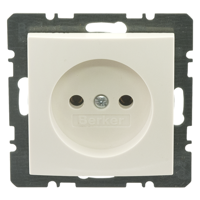Berker B S1 Contactdoos | Inbouw | 1-voudig | Polarwit - 66.033.40