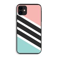 Strepen pastel: iPhone 11 Biologisch afbreekbaar hoesje