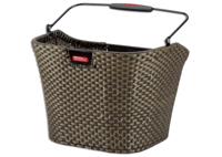 Rixen & Kaul klickfix structura plastic basket with handle - bronze