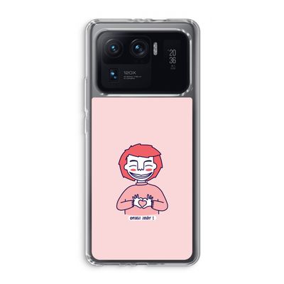 Hartje: Xiaomi Mi 11 Ultra Transparant Hoesje