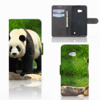 Microsoft Lumia 640 Telefoonhoesje met Pasjes Panda - thumbnail