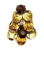 Christian Dior Pre-Owned broche à ornements en cristal - Jaune - thumbnail