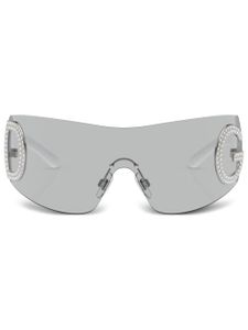 Dolce & Gabbana Eyewear Re-Edition shield-frame sunglasses - Gris