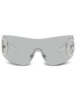 Dolce & Gabbana Eyewear Re-Edition shield-frame sunglasses - Gris - thumbnail