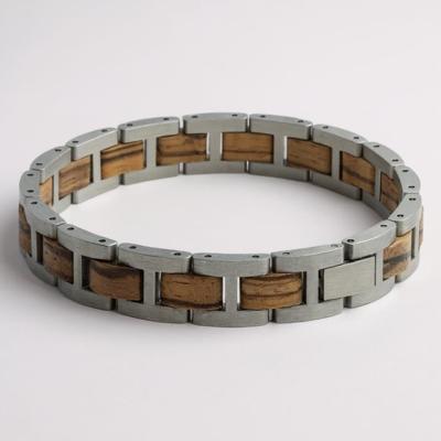 RVS Houten armband - Grand Canyon