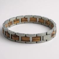 RVS Houten armband - Grand Canyon