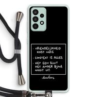 Mijn Motto's: Samsung Galaxy A52s 5G Transparant Hoesje met koord