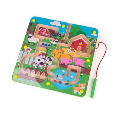 Bigjigs magnetische doolhof spel boerderij