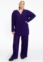 Yoek Broek PLISSE | Paars | Maat 46/48