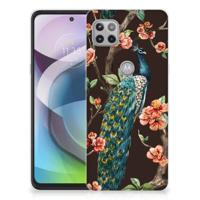Motorola Moto G 5G | TPU Hoesje | Pauw met Bloemen