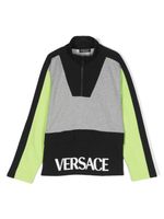 Versace Kids t-shirt en coton à design colour block - Noir - thumbnail