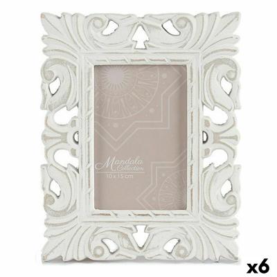 Fotolijsten 18,5 x 23 x 1,3 cm Wit Hout MDF (6 Stuks)
