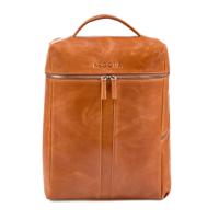 NEGOTIA Alpha Leren Travel Laptop Rugzak Leren rugtas 15.6 Bruin