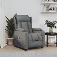 Fauteuil elektrisch verstelbaar stof donkergrijs