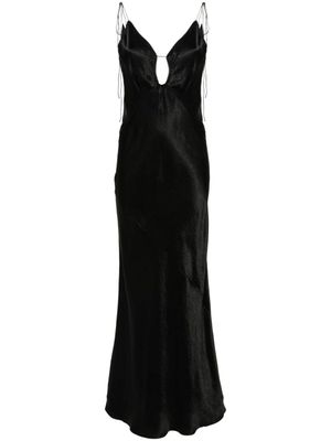 Anna October robe longue à effet froissé - Noir Anna October robe longue à effet froissé - Noir