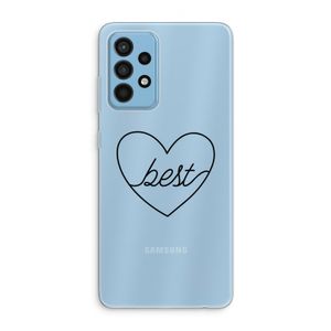 Best heart black: Samsung Galaxy A52 Transparant Hoesje
