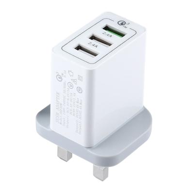 3 USB poorten (3A + 2.4A + 2.4A) snelle Lader QC 3.0 reislader UK-stekker Voor iPhone iPad Samsung HTC Sony Nokia LG nl andere Smartphones