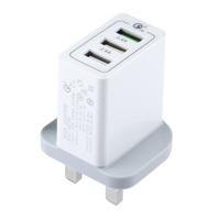 3 USB poorten (3A + 2.4A + 2.4A) snelle Lader QC 3.0 reislader UK-stekker Voor iPhone iPad Samsung HTC Sony Nokia LG nl andere Smartphones
