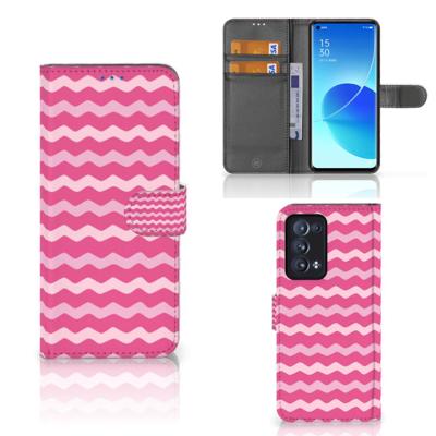 OPPO Reno 6 Pro Plus 5G | Telefoon Hoesje | Waves Pink