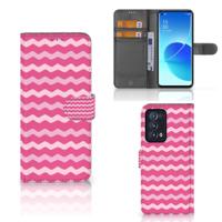 OPPO Reno 6 Pro Plus 5G | Telefoon Hoesje | Waves Pink