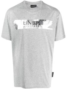 Plein Sport t-shirt à logo embossé - Gris