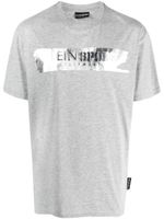 Plein Sport t-shirt à logo embossé - Gris