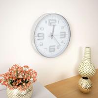 VidaXL Wandklok 30 cm zilverkleurig