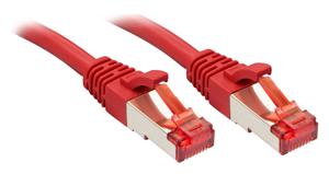 LINDY 47734 RJ45 Netwerkkabel, patchkabel CAT 6 S/FTP 2.00 m Rood Snagless 1 stuk(s)