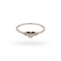 24Kae 12412S Ring Loua Heart zilver Maat 56