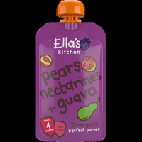 Ella&apos;s Kitchen Peren, nectarine + guave 4+ bio 120 g bij Jumbo