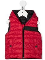 BOSS Kidswear gilet matelassé à capuche - Rouge