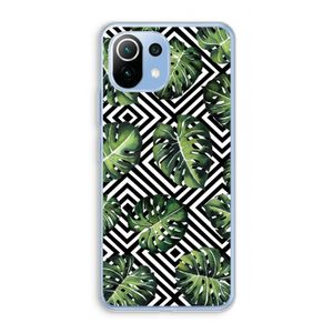 Geometrische jungle: Xiaomi Mi 11 Lite Transparant Hoesje