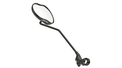 Ergotec spiegel m-99lv met lange arm 121 x 78-66 mm aluminium zwart gezandstraald