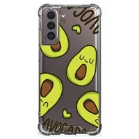 Samsung Galaxy S21 Stevig Bumper Hoesje Avocado Singing - thumbnail