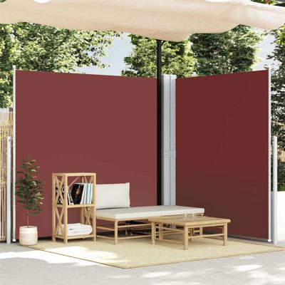 Windscherm uittrekbaar 220x600 cm bruin