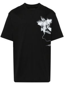 Y-3 t-shirt en coton à imprimé graphique - Noir