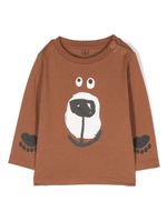 Stella McCartney Kids sweat en coton à imprimé graphique - Marron - thumbnail