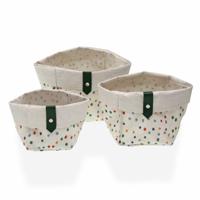 Mandenset Versa Dotty Textiel 14 x 14 x 14 cm