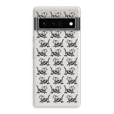 Zwarte poes: Google Pixel 6 Pro Transparant Hoesje