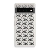 Zwarte poes: Google Pixel 6 Pro Transparant Hoesje Zwarte poes: Google Pixel 6 Pro Transparant Hoesje