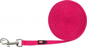 TRIXIE HONDENRIEM SLEEPLIJN EXTRA LICHT VOOR KLEINE HOND FUCHSIA ROZE 5 MTR X1 CM