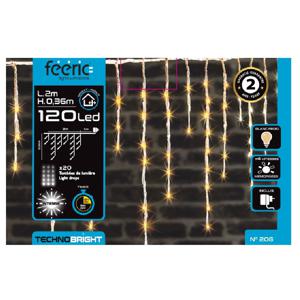 Ijspegelverlichting - 120 led lampjes - warm wit - 200 cm- buiten - 8 functies -batterij