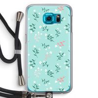 Small white flowers: Samsung Galaxy S6 Transparant Hoesje met koord