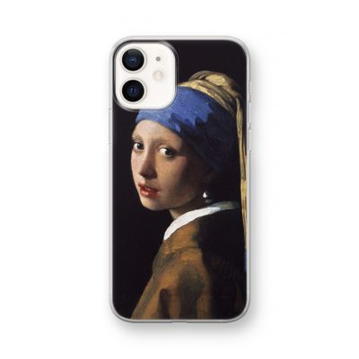 The Pearl Earring: iPhone 12 mini Transparant Hoesje